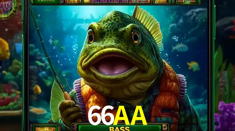 Personagem de peixe pescador do popular jogo de slot com tema de pescaria, uma das emocionantes opções de caça-níqueis para jogar e ganhar no cassino 66AA.